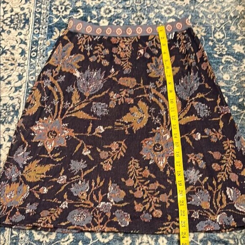 Peruvian Connection Floral Patterned A-Line Skirt… - image 5